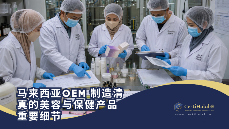 马来西亚 OEM 制造清真的美容与保健产品重要细节