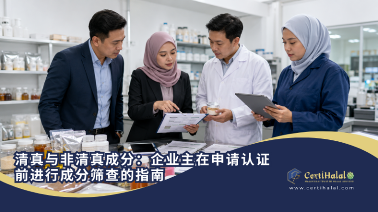 清真与非清真成分：企业主在申请认证前进行成分筛查的指南