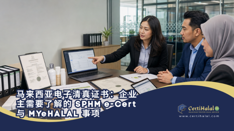 马来西亚电子清真证书：企业主需要了解的 SPHM e-Cert 与 MYeHALAL 事项